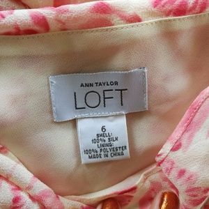 Ann TAYLOR LOFT Dresses - 100% SILK Ann Taylor Loft Floral red dress, New Ann TAYLOR LOFT Dresses - 100% SILK Ann Taylor Loft Floral red dress, New